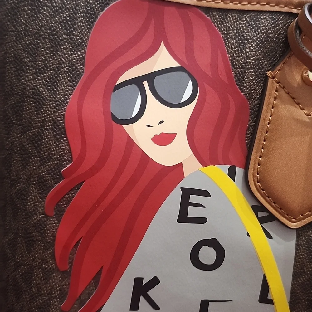 Micheal Kors Eva Leather Tote W/Pouch EUC - Picture 14 of 16